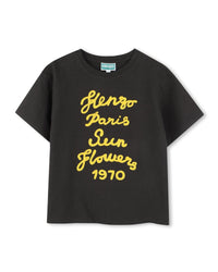 T-shirt with cotton embroidery - Slate