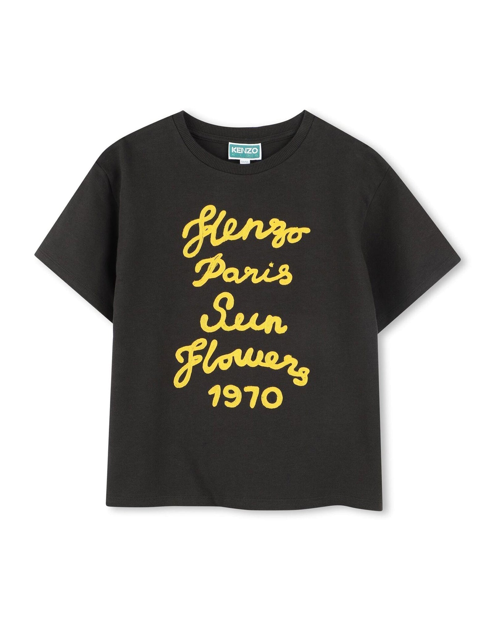T-shirt with cotton embroidery - Slate