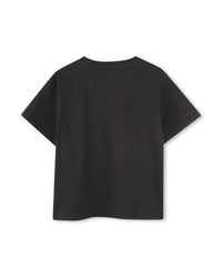 T-shirt with cotton embroidery - Slate