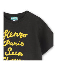 T-shirt with cotton embroidery - Slate