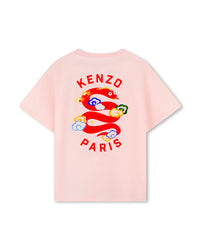 T-shirt manches courtes avec logo en coton - English Rose