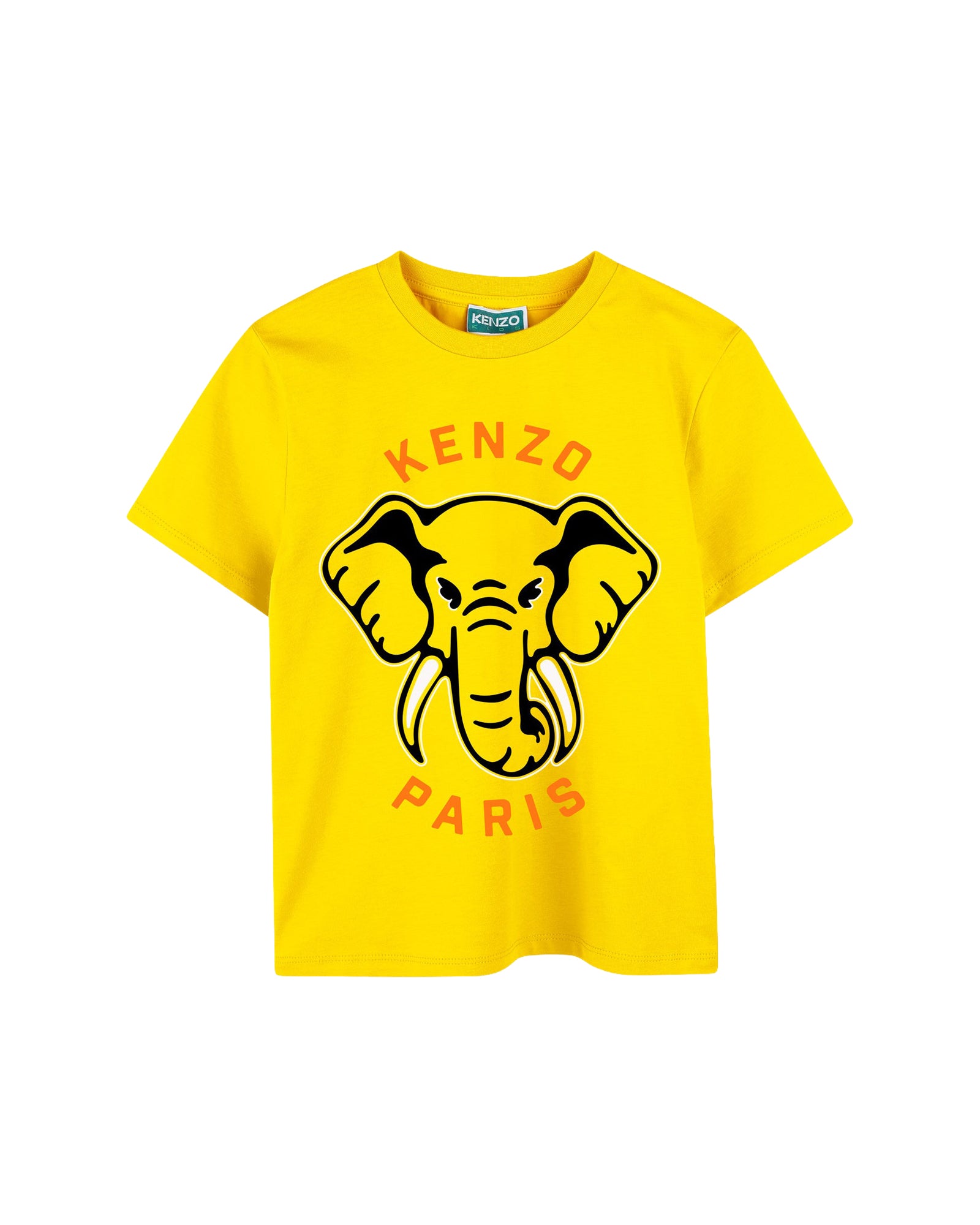 T-shirt à imprimé siglé en coton - Jaune Taxi