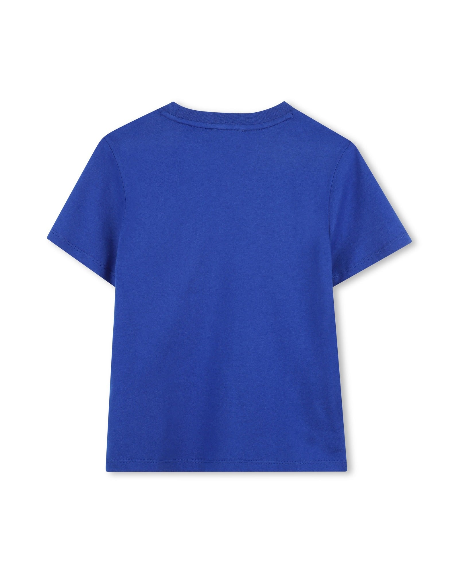 Cotton T-shirt with logo print - Wave Blue