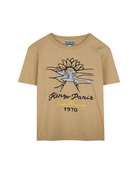 T-shirt à imprimé siglé en coton - Corde