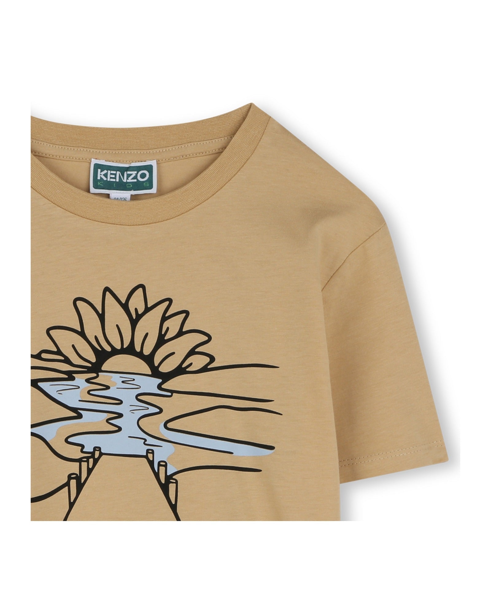 T-shirt à imprimé siglé en coton - Corde