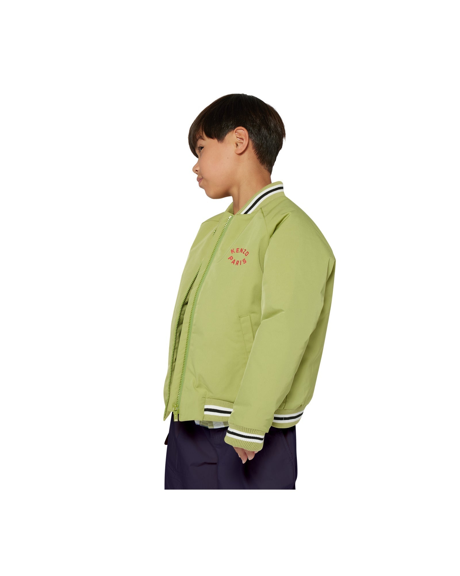 Teddy neck jacket - Fern