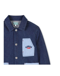 Veste brodée en denim - Stone