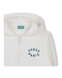 Cardigan de jogging en molleton - Offwhite