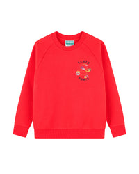 Sweatshirt avec logo en coton - Piment