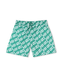 Swimming shorts with elasticated waistband - Loden