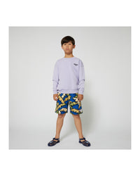Bermuda en molleton - Wave Blue