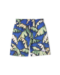 Short à taille élastiquée - Wave Blue
