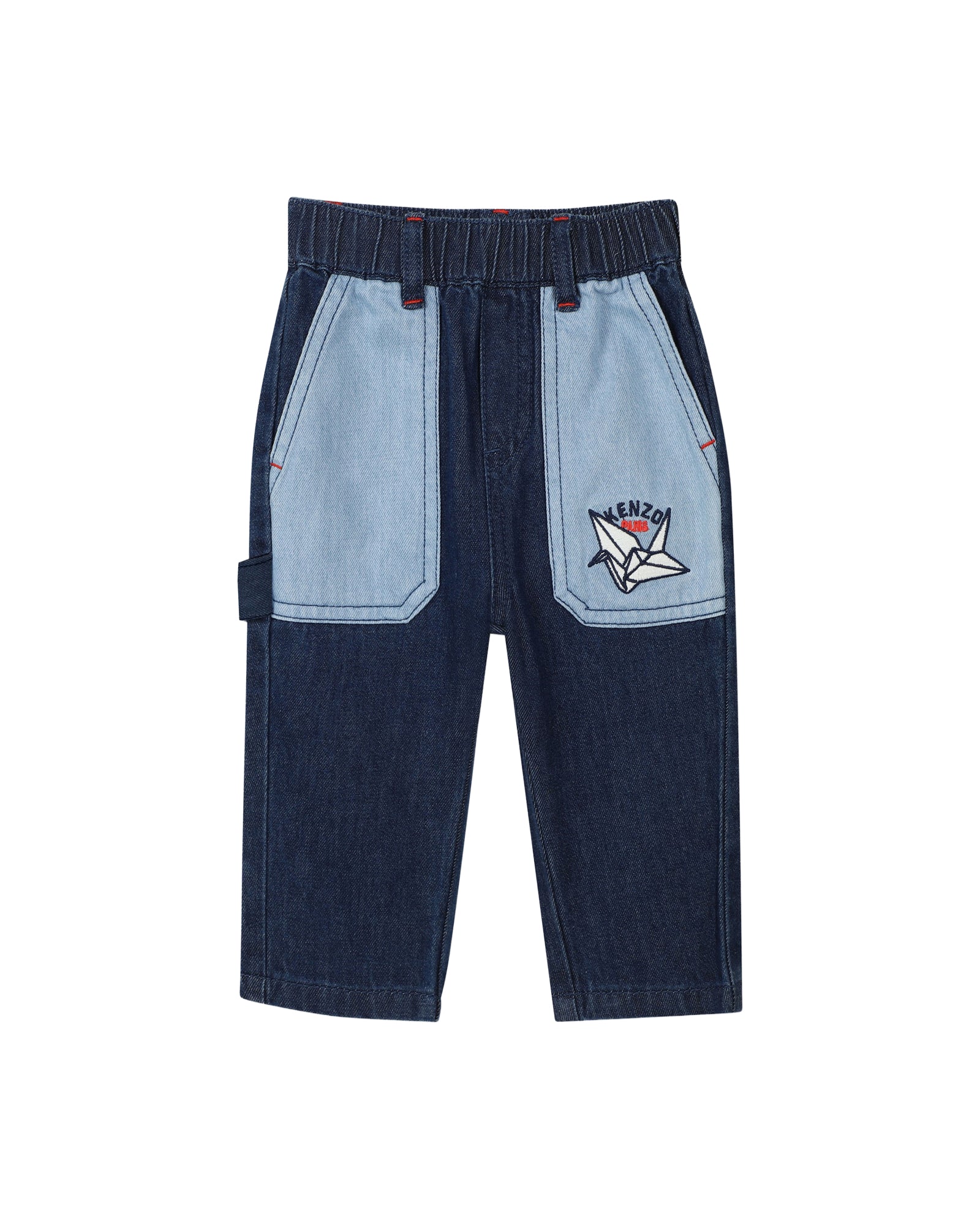 Pantalon avec logo en denim - Double Stone