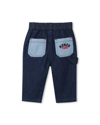 Pantalon avec logo en denim - Double Stone