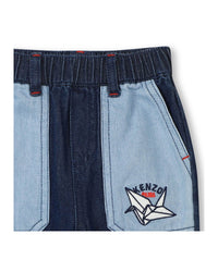 Pantalon avec logo en denim - Double Stone