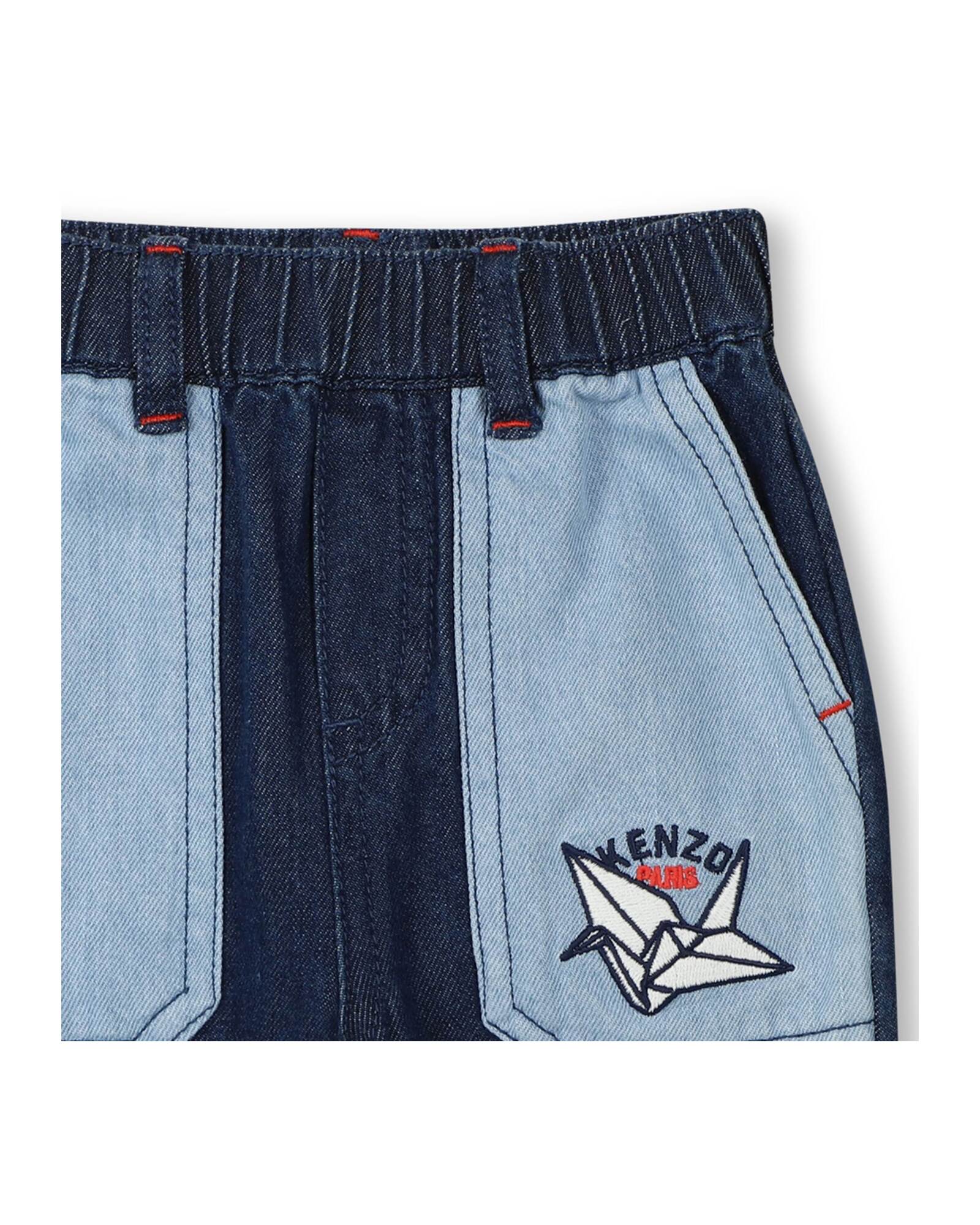 Pantalon avec logo en denim - Double Stone