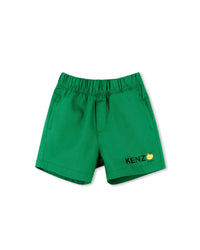 Short avec logo en coton - Loden