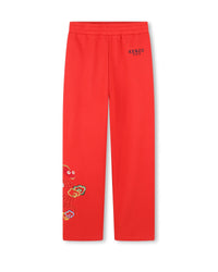 Pantalon jogging avec logo en coton - Piment
