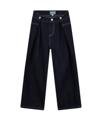 Pantalon à plis en denim - Denim Brut