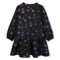 Robe froncée à motif jacquard - Slate