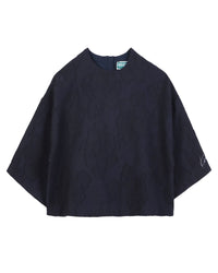 Sweatshirt crop à zip - Bleu Mistral
