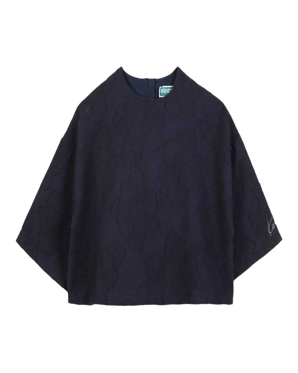 Sweat crop à zip - Navy