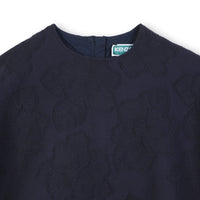 Sweat crop à zip - Navy
