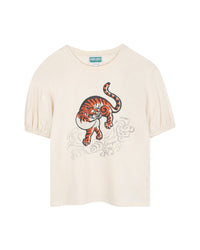 T-shirt à manches bouffantes Tiger - Pale Trench