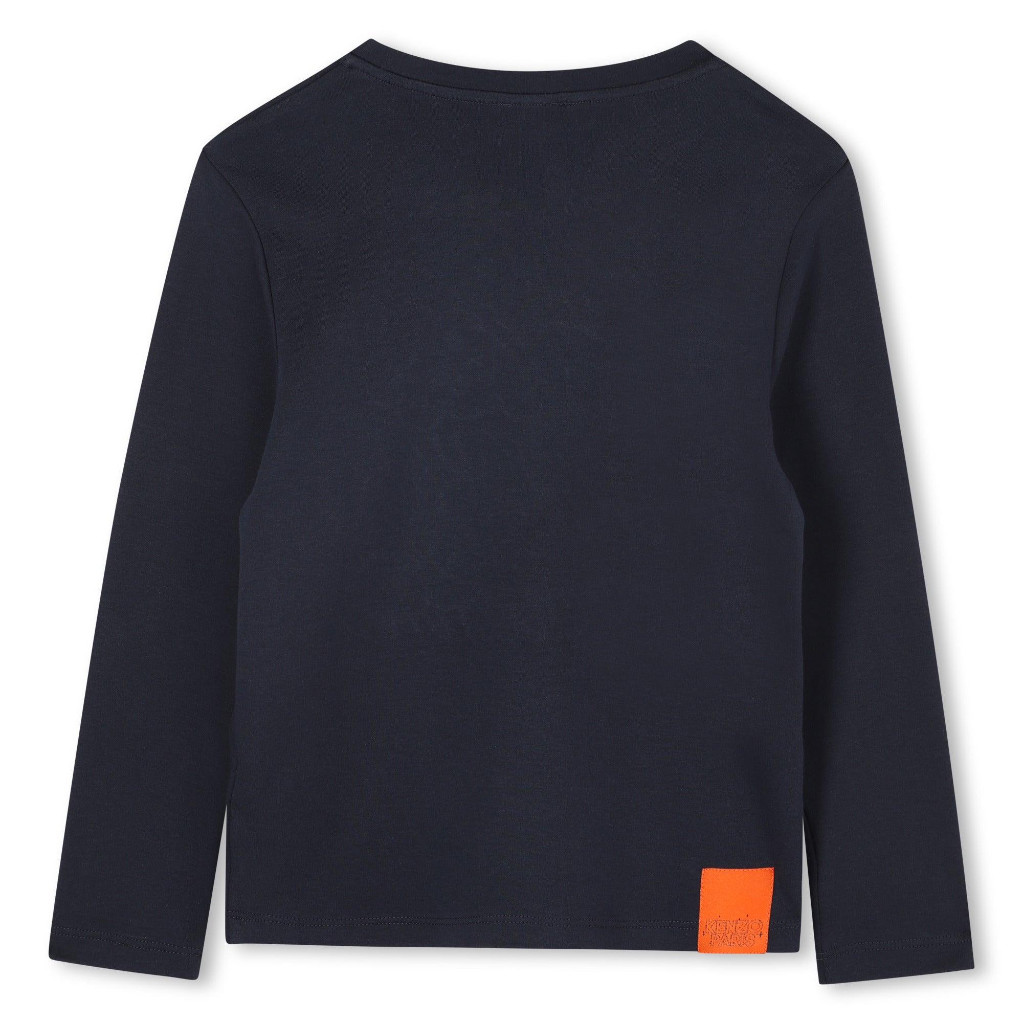 T-shirt à manches longues brodé - Bleu Mistral