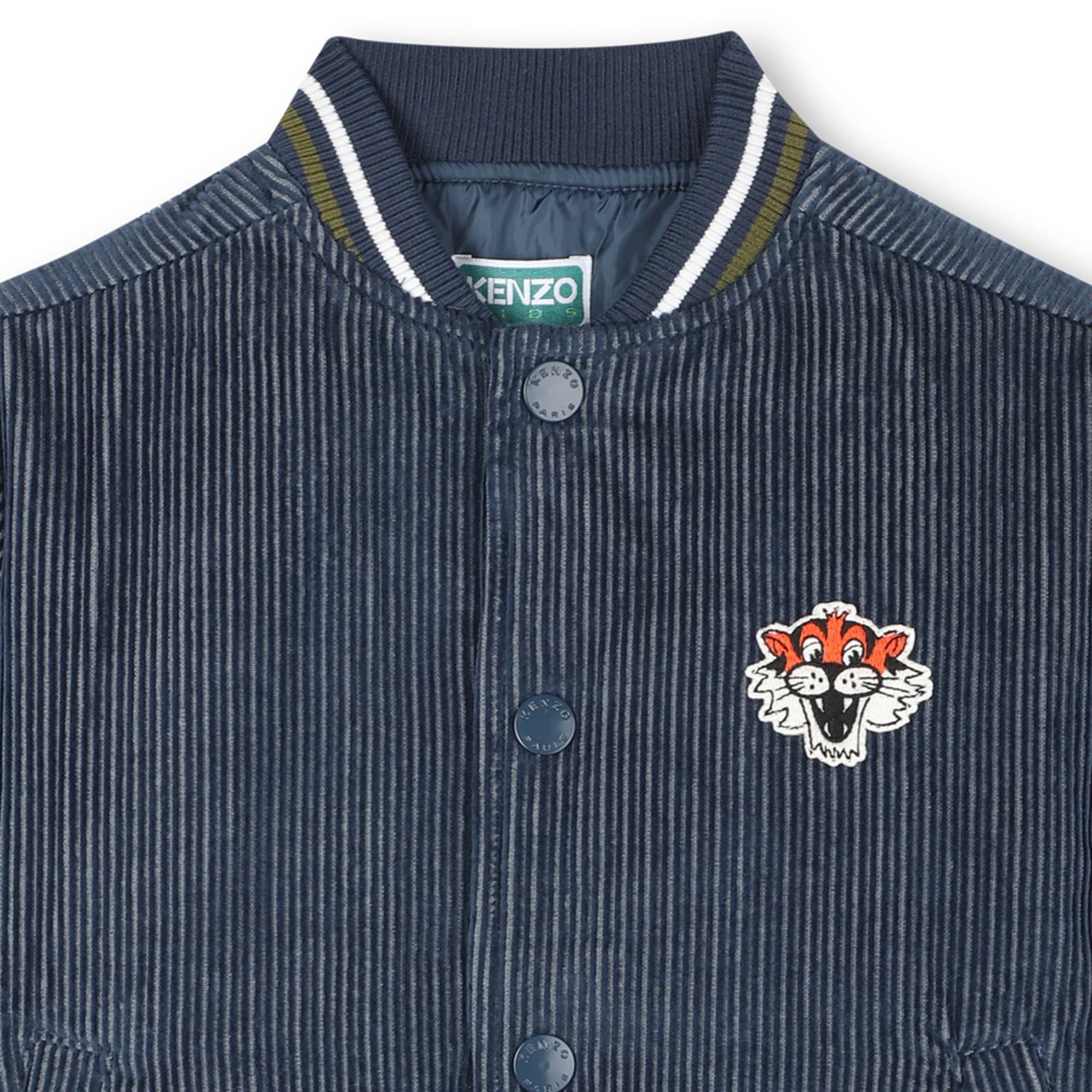 Veste à poches en velours - Indigo