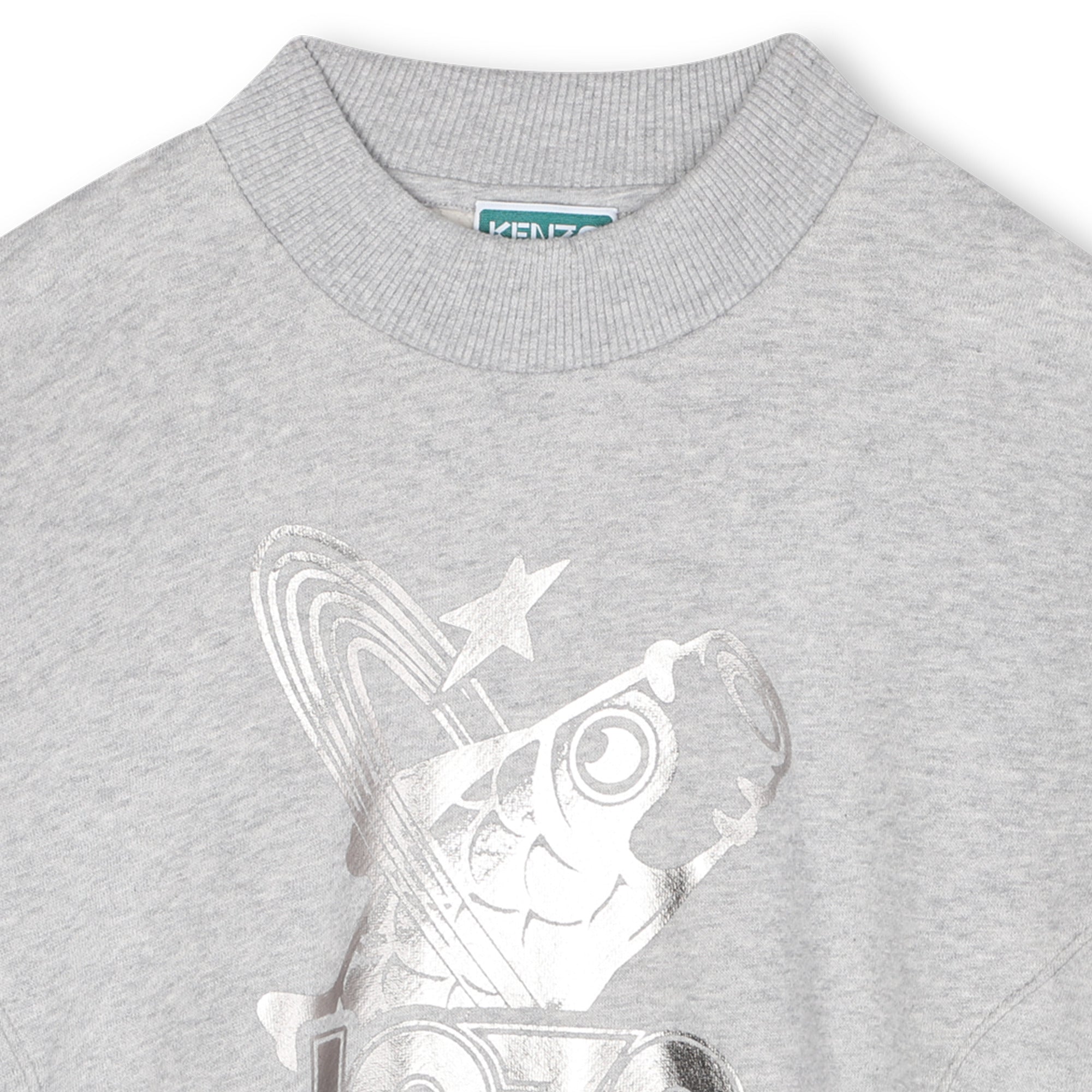 Sweatshirt ample col rond Paris - Gris Chiné