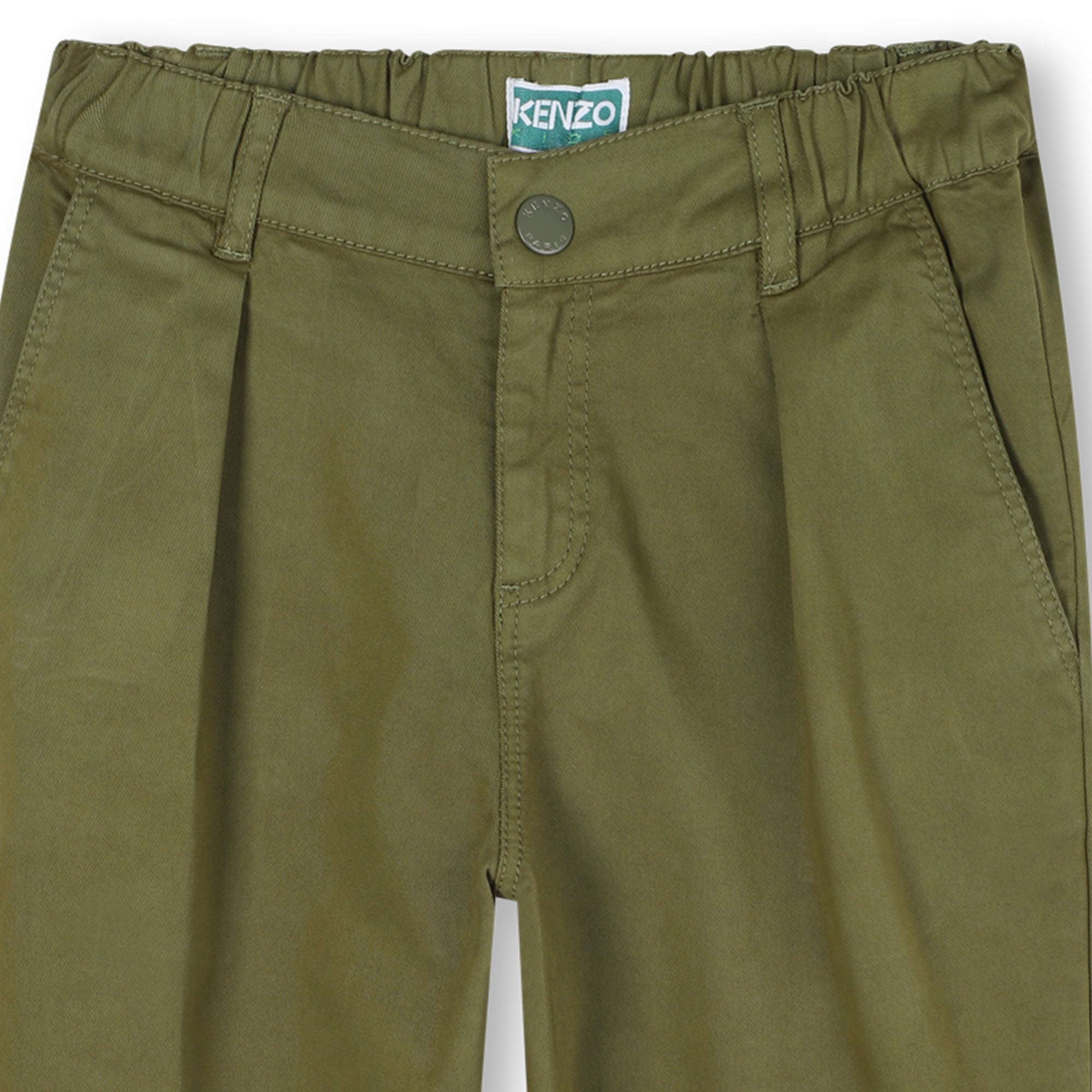 Pantalon élastiqué à poches - Sphagnum