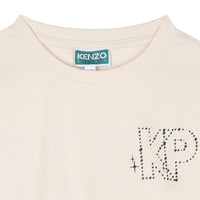 Loose-fitting T-shirt with rhinestone logo - Pale Trench