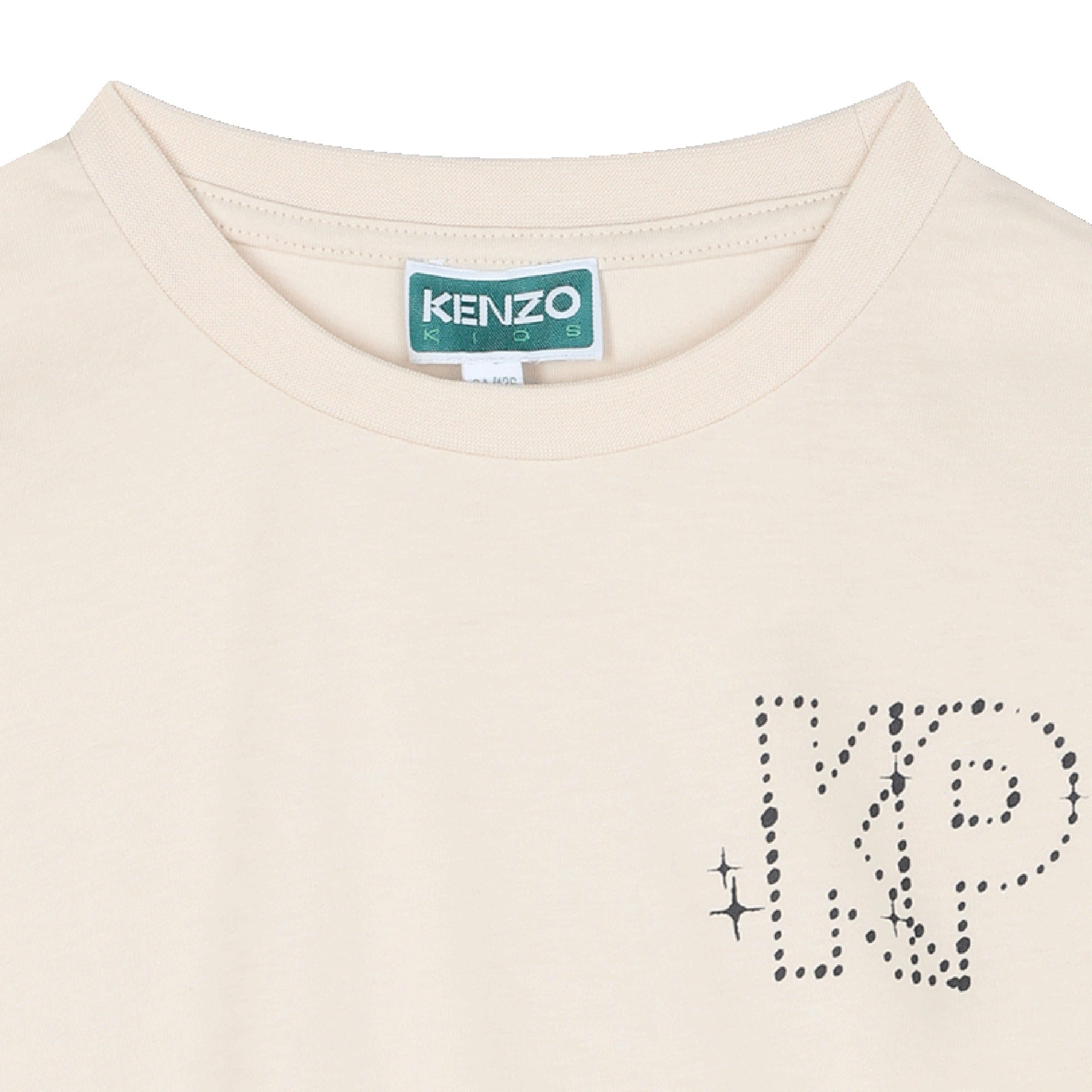 Loose-fitting T-shirt with rhinestone logo - Pale Trench