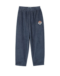 Elasticated corduroy trousers - Indigo