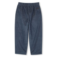 Elasticated corduroy trousers - Indigo