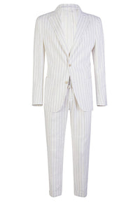 Costume à revers classiques - Blanc