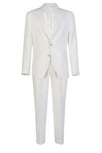 Costume à double boutonnage - Blanc
