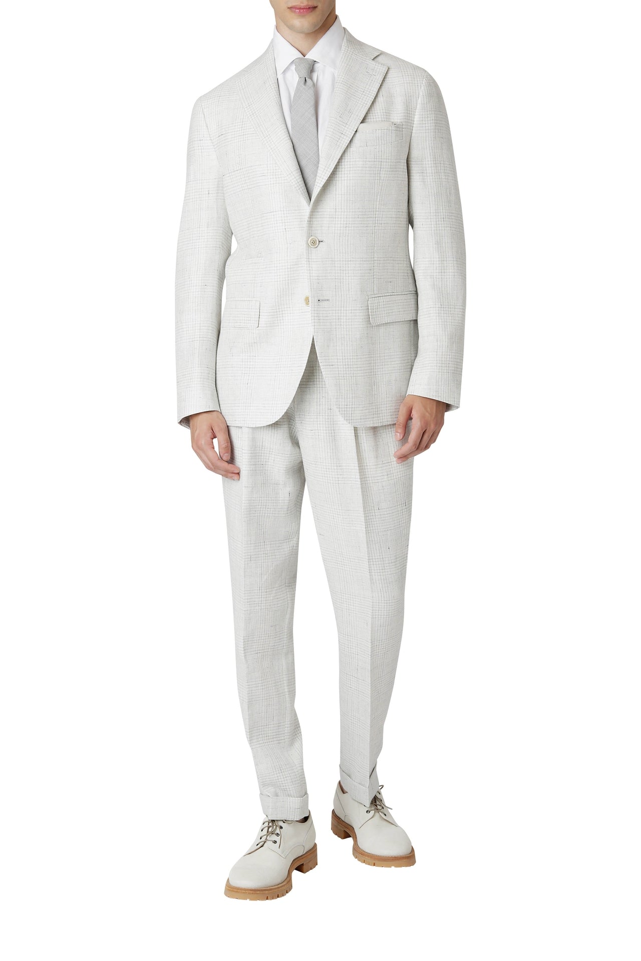 Costume ajusté - Gris Clair