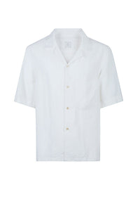 Chemise sans manches à col classique - Blanc