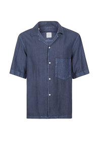 Chemise sans manches à col classique - Bleu nouveau