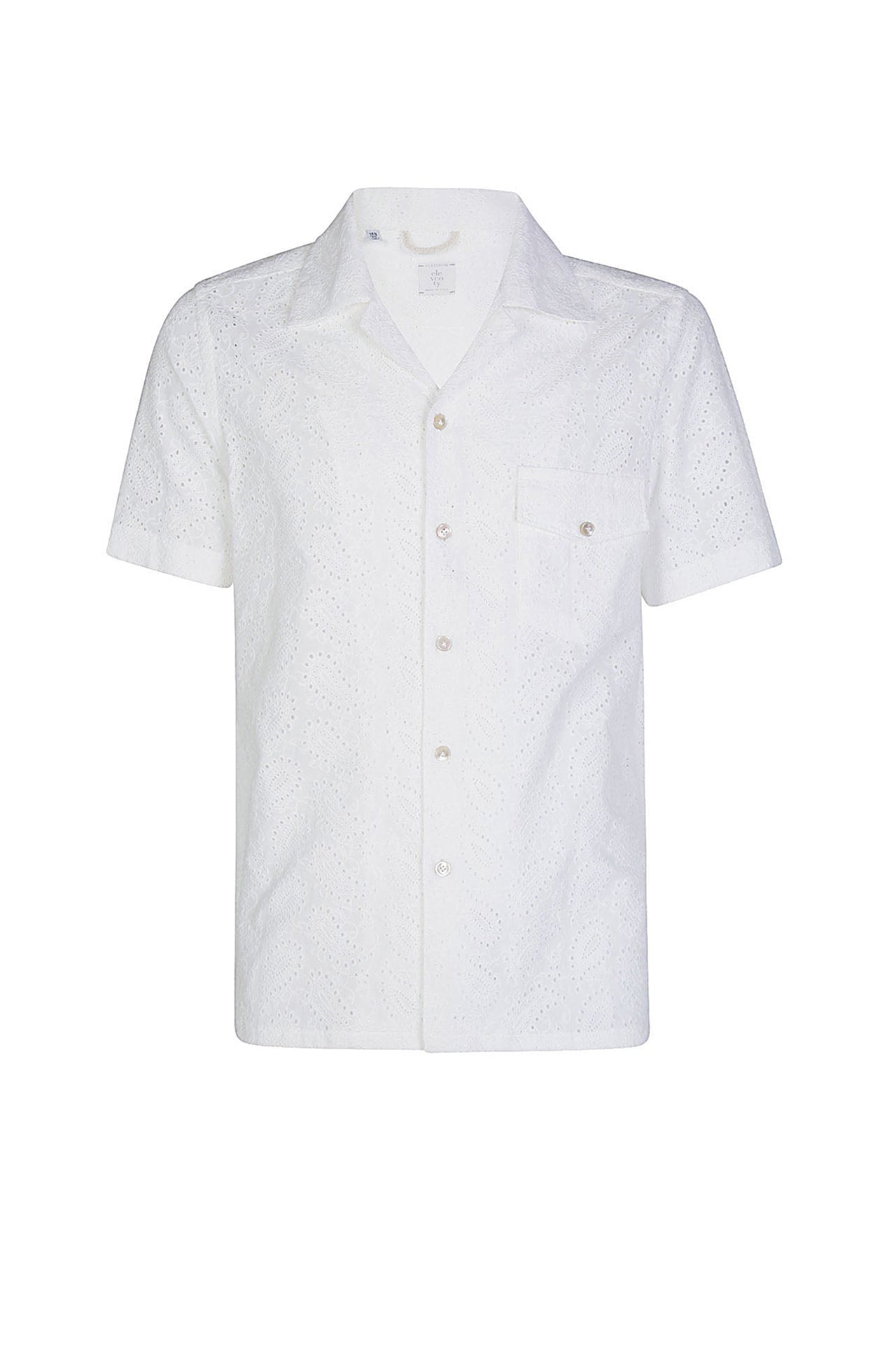 Chemise sans manches à col classique - Blanc