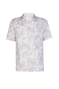 Chemise sans manches à col classique - Mauve