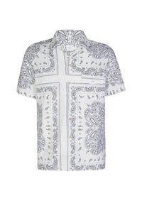 Chemise sans manches à col classique - Bleu