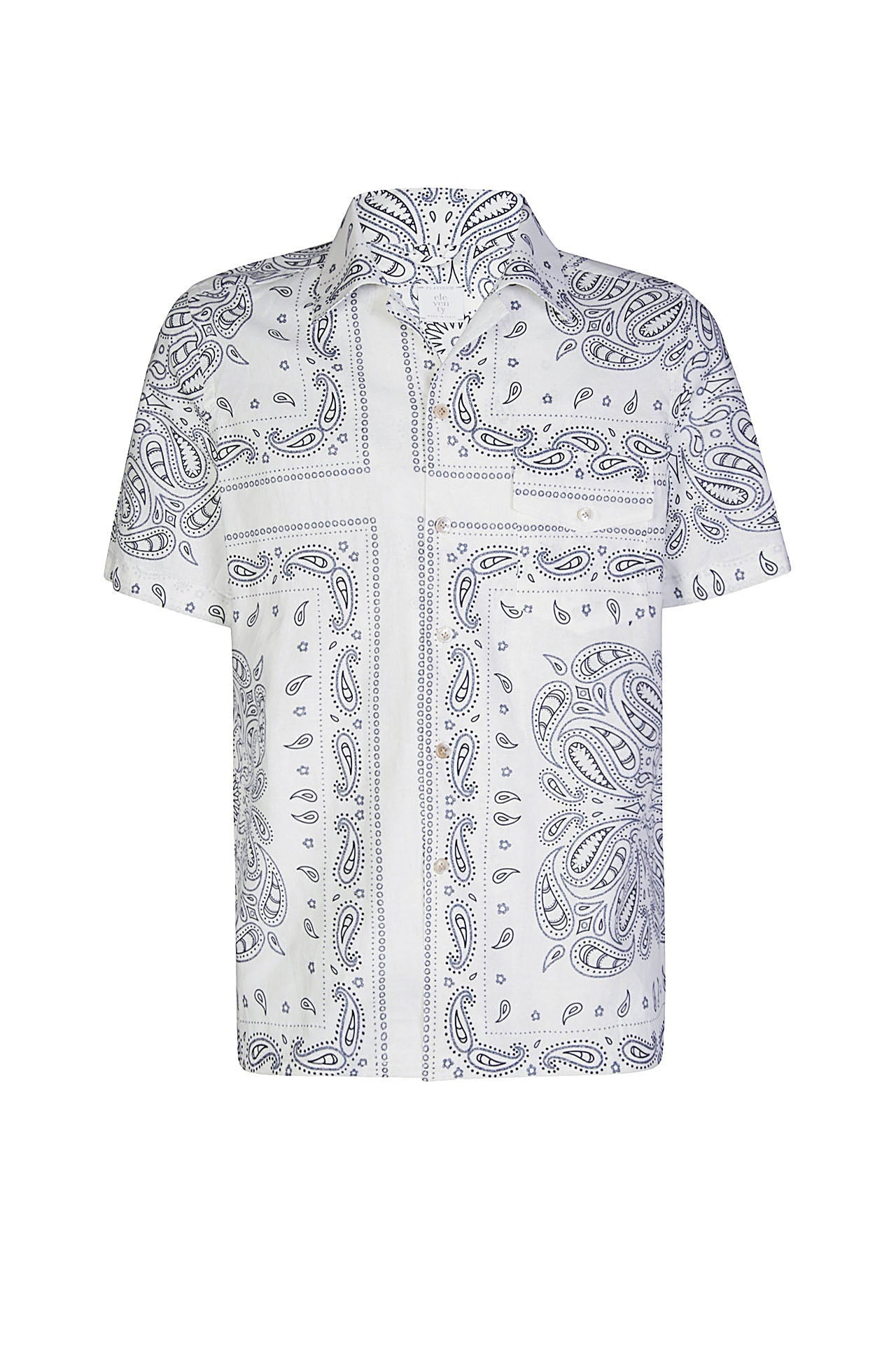 Chemise sans manches à col classique - Bleu