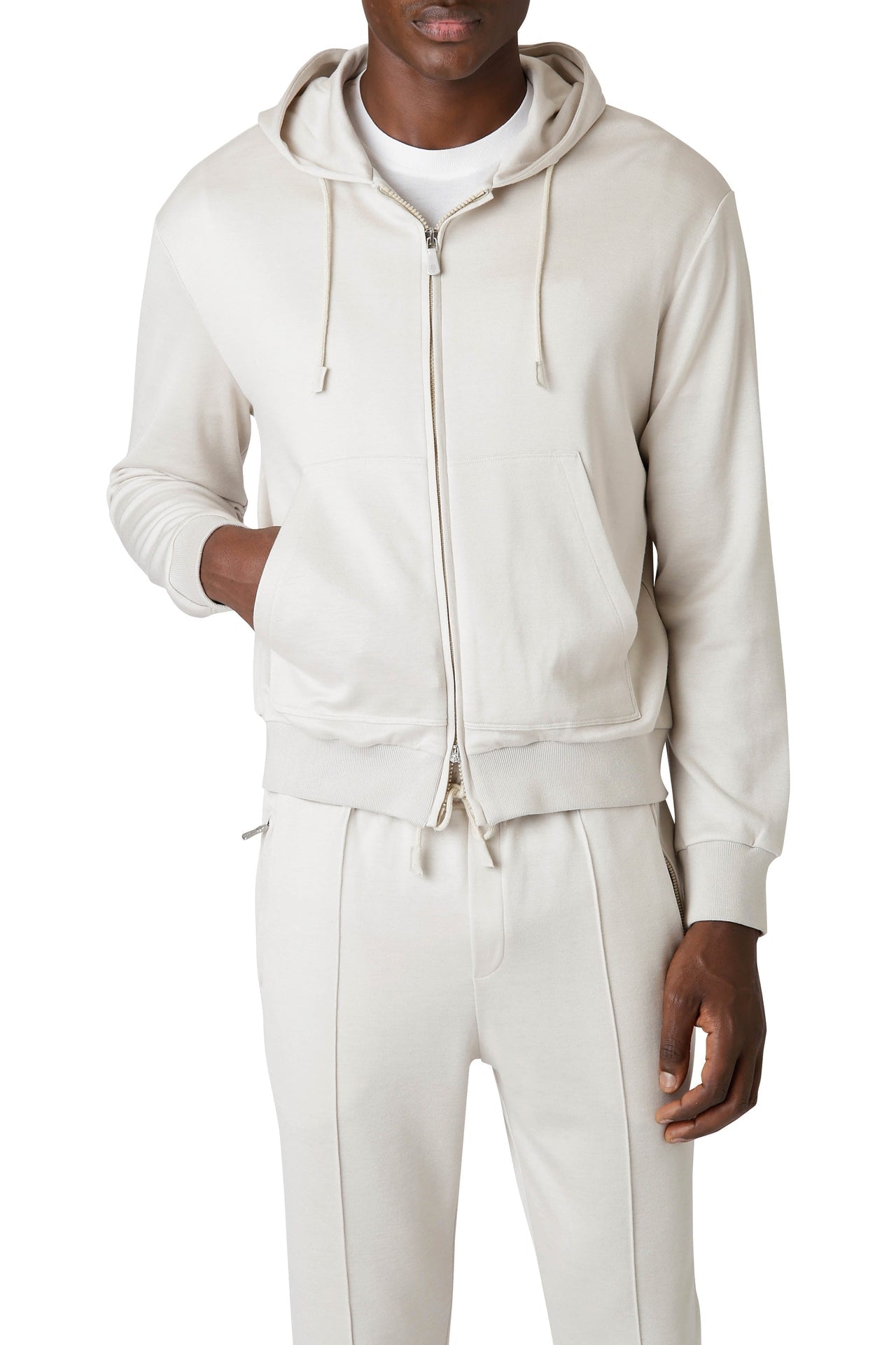FELPA FULL ZIP CAPPUCCIO