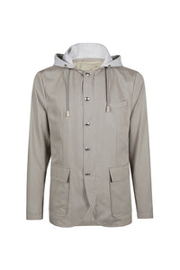 Veste à boutons - - Sauge & Gris clair