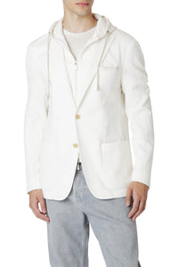 Veste à col classique et zipp intégré - Blanc