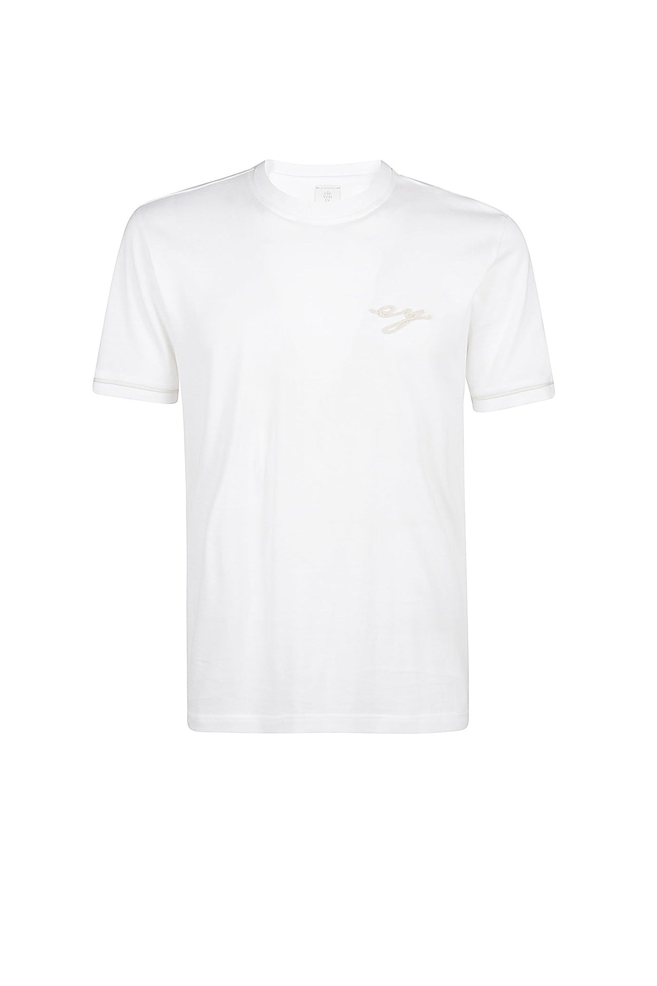 T-shirt à col rond avec logo - Blanc
