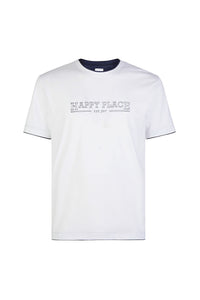 T-SHIRT GIROCOLLO HAPPY PLACE